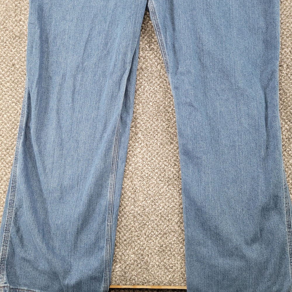 Carhartt Womens Denim Bib Overalls Light Wash Blue Stretch WR008 FBI XL 16/18 - Picture 10 of 16